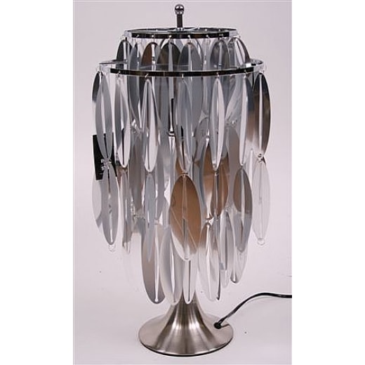 Stolná lampa zo strieborných príveskov Silver - 1