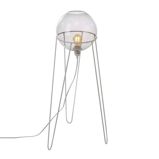 Stolná / podlahová lampa Globe, 69 cm, biela - 1