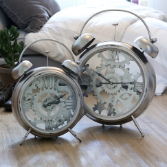 Stolné hodiny kovové Factory, 52 cm