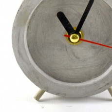 Stolní hodiny Budík, 11 cm, beton - 2