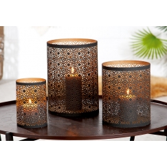 Stolní lampa Delis, 25 cm, černá / zlatá