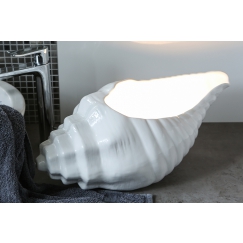 Stolní lampa keramická Mušle, 50 cm