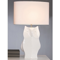 Stolní lampa keramická Sova, 60 cm