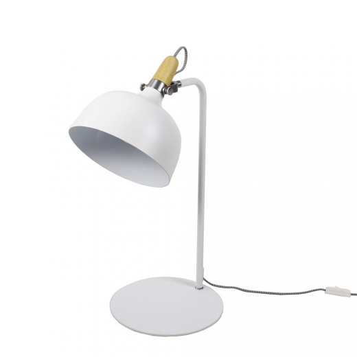 Stolní lampa kovová Acky, 60 cm, bílá - 1