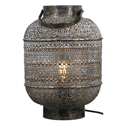 Stolní lampa Lenera, 39 cm, šedá - 1