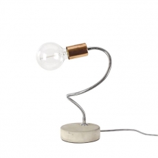 Stolní lampa ohebná Bend, měděná - 1