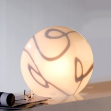 Stolní lampa skleněná Smooth, 30 cm
