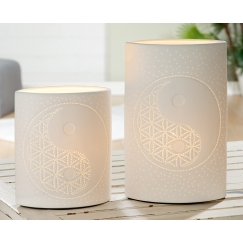 Stolní lampa Yinyang, bílá