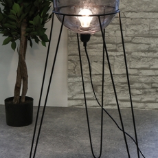Stolní / podlahová lampa Globe, 69 cm, černá - 1