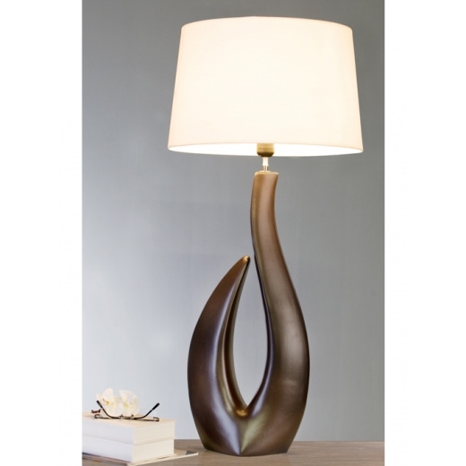 Stolní / podlahová lampa keramická Terra, 88 cm - 1