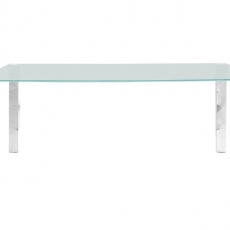 Stůl se skleněnou deskou Canton 180 cm, čiré sklo - 1