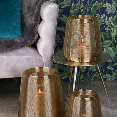 Svícen Belo, 29 cm, zlatá - 5