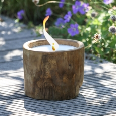 Svícen / svíčka teaková Holz, 15 cm - 2