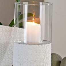 Svítilna Nuvolo keramika/sklo, 35 cm bílá - 1