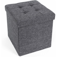 Taburet Ewa, 38 cm, tmavě šedá