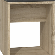 Taburet Luna, 51 cm, dub sonoma - 1