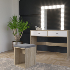 Taburet Luna, 51 cm, dub sonoma - 2