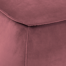 Taburet Maja, samet, korálová - 2