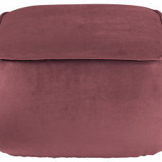 Taburet Maja, samet, korálová - 9