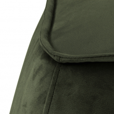 Taburet Mepa, samet, tmavě zelená - 2