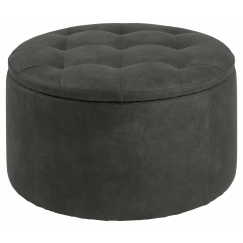 Taburet Retina, tkanina, antracitová