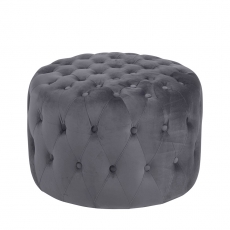 Taburetka čalúnená Ralton, 60 cm, šedá - 1