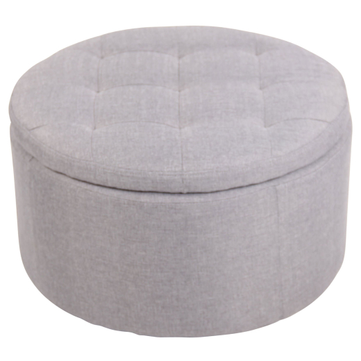 Taburetka Evora, textil, šedá - 1