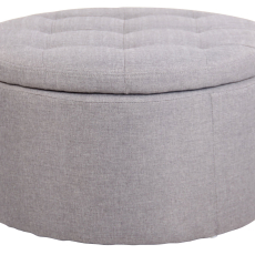 Taburetka Evora, textil, šedá - 2