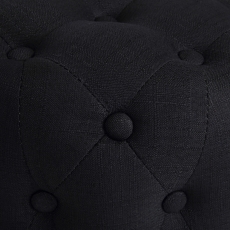 Taburetka Medan, textil, čierna - 4