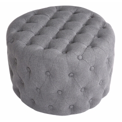 Taburetka Medan, textil, světle šedá