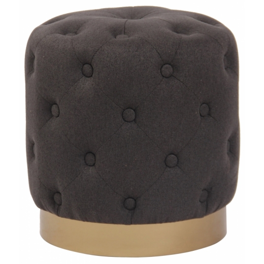 Taburetka Naila, textil, tmavě šedá - 1