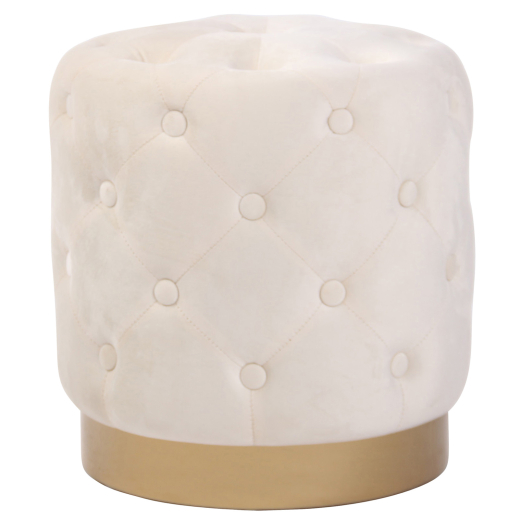 Taburetka Naila, zamat, krémová - 1