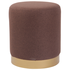 Taburetka Nanning, textil, hnedá