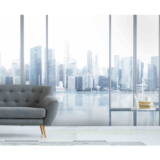 Tapeta 3D město, 360 x 260 cm - 1