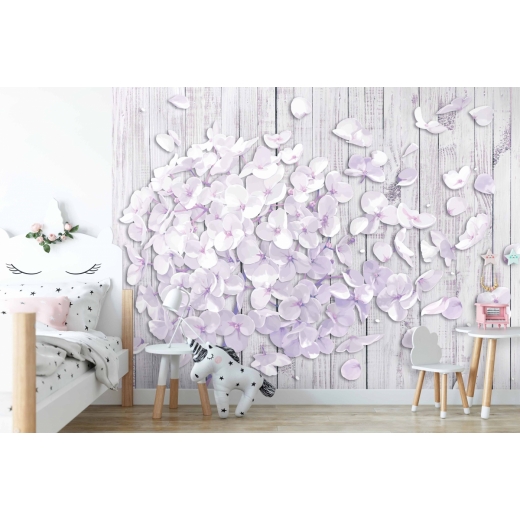 Tapeta 3D Odkvétající hortenzie, 288 x 200 cm - 1