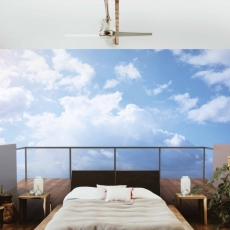 Tapeta 3D Výhľad na mraky, 216 x 140 cm - 1