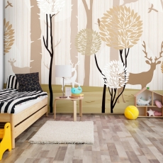 Tapeta Béžový les, 144 x 105 cm - 1