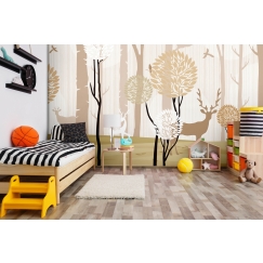 Tapeta Béžový les, 144 x 105 cm
