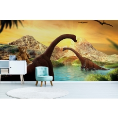 Tapeta Dinosauři, 144 x 105 cm