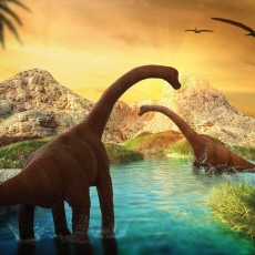 Tapeta Dinosauři, 216 x 140 cm - 2