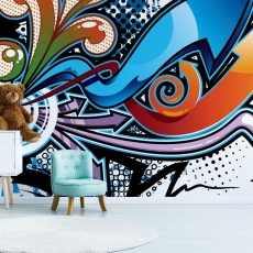 Tapeta Graffiti, 360 x 260 cm - 1