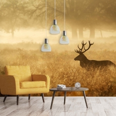 Tapeta Jelen ve zlatě, 216 x 140 cm - 1