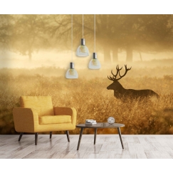 Tapeta Jelen ve zlatě, 216 x 140 cm