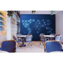 Tapeta Mapa světa, 288 x 200 cm