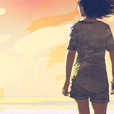 Tapeta Molo a dívka, 360 x 260 cm - 3