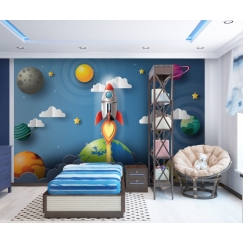 Tapeta Raketa ve vesmíru, 288 x 200 cm