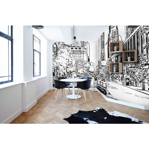 Tapeta Skica New York City, 144 x 105 cm - 1