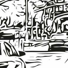 Tapeta Skica New York City, 504 x 310 cm - 3