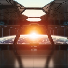 Tapeta Vesmírná loď, 288 x 200 cm - 2