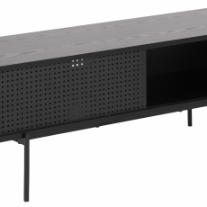 Televizní stolek Angus, 140 cm, kov, černá - 1